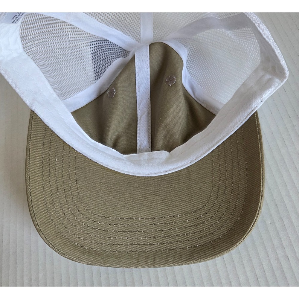 FCA Dodge Trucker Khaki Hat Mesh SnapBack Rubber Patch Promotional NEW Deadstock - Picture 8 of 11